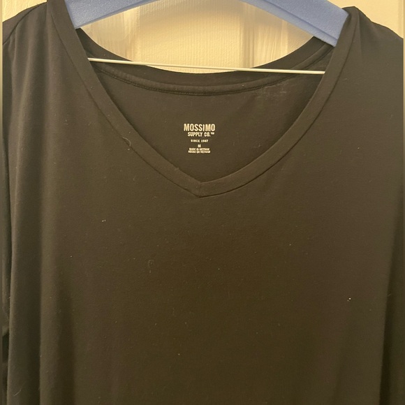 Mossimo Supply Co Black V-Neck Long Sleeve Top - Picture 3 of 7